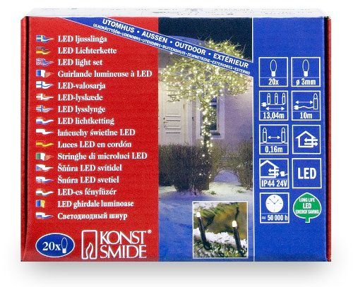 KONSTSMIDE Lightset 20 LED - decoratieve verlichting - warm wit - 475g
