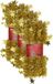 Cepewa Gmbh 3x pièces guirlandes de Noël lametta avec étoiles or 200 x 6,5 cm