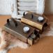 Cotton Counts Set 2x Theelichthouder 'Tingker' Blue Gold