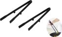 2-stuks Pince de cuisine - Pince de grill - Pince de service - Noir