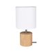 Homemania Bureaulamp Shade vorm – bureau, nachtkastje – hout, wit, hout, kunststof, stof 15 x 15 x 30 cm