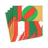 Caspari Holly Jolly Papieren Cocktail Servetten - 20 Per Pakket