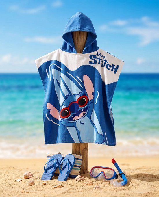 4KidsOnly AYMAX Lilo & Stitch poncho zonnebril 55 x 110 cm - polyester
