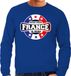 Bellatio Decorations Have fear France is here sweater met sterren embleem in de kleuren van de Franse vlag - blauw - heren - Frankrijk supporter / Frans elftal fan trui / EK / WK / kleding L