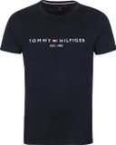 Tommy Hilfiger Logo T-shirt Donkerblauw Heren Maat XS
