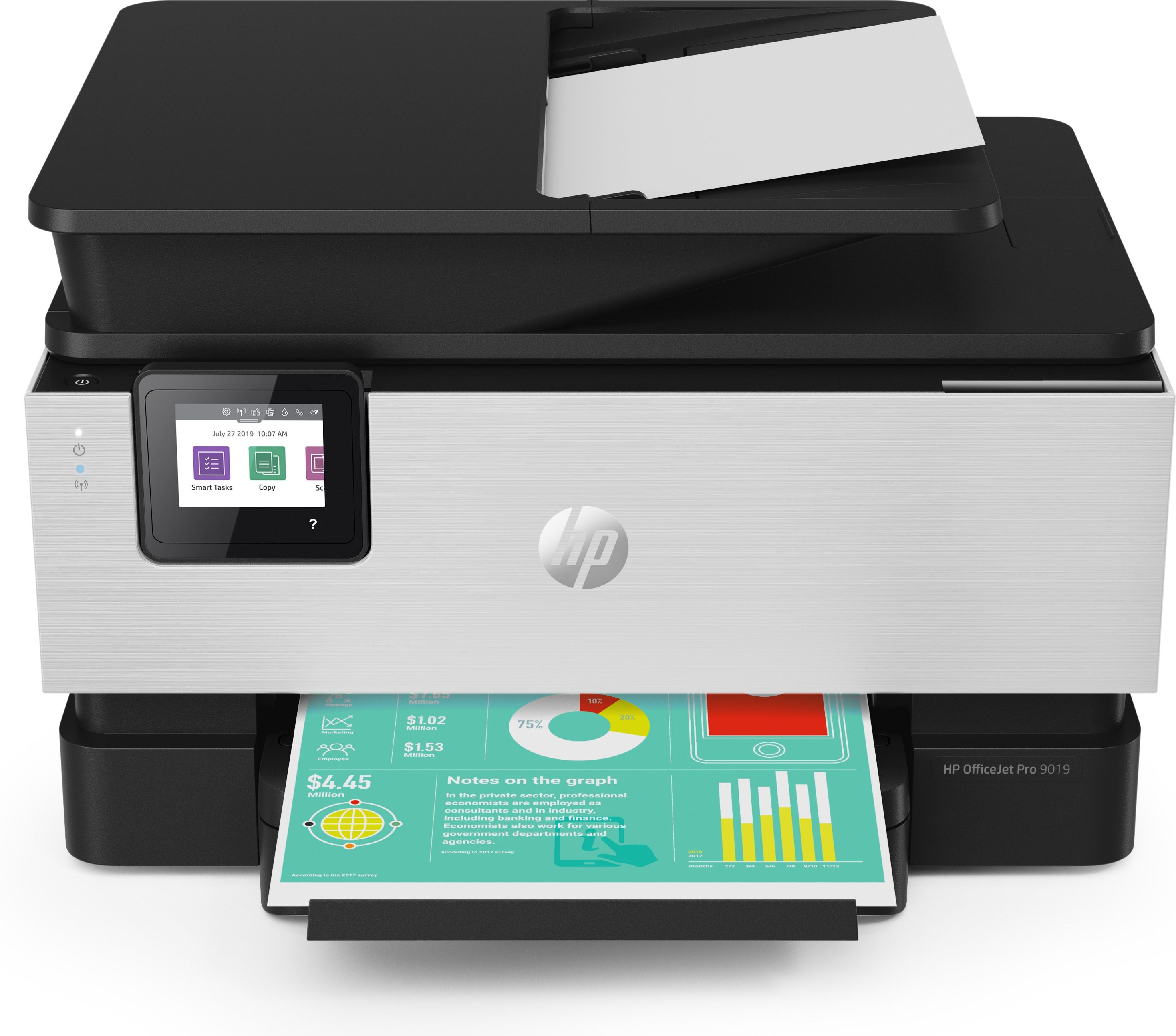 HP OfficeJet Pro 9019e All-in-One Printer - Print/Copy/Scan/Fax - Color - A4 - Wi-Fi