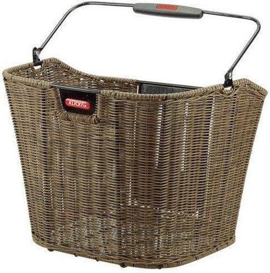 KlickFix Structura Mand EF - Brown - 16L - Front Bicycle Basket