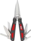 Bessey Multitool DBST - 7 functies - roestvrijstaal - rood zwart
