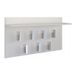 Topeshop WIESZAK 2F BIEL MAT patères Blanc