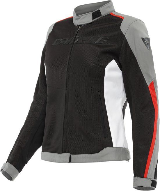 Dainese Hydraflux 2 Air Lady D-Dry Jacket - Black/Charcoal Gray/Lava Red - Size 40