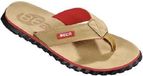 BECO Teenslippers Heren - Eva/rubber - Beige/rood - Maat 40