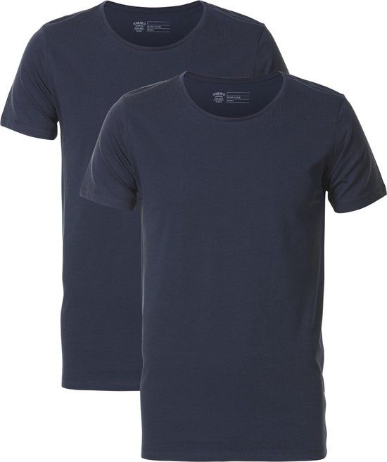 Petrol Industries 2-pack Basic T-shirts Ronde Hals - Blauw - Maat M