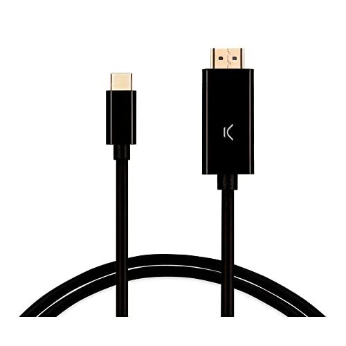 KSIX smart your tech Adapterkabel USB-C naar HDMI Ksix, 60 Hz, videoresolutie 4K, 2 m, zwart