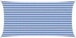 vidaXL Voile d'ombrage rectangulaire 2,5 x 4,5 m HDPE bleu et blanc