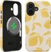 kwmobile telefoonhoesje met dubbele bescherming voor Apple iPhone 17 — draadloze oplaadfunctie — Zonnige Citrusvruchten design
