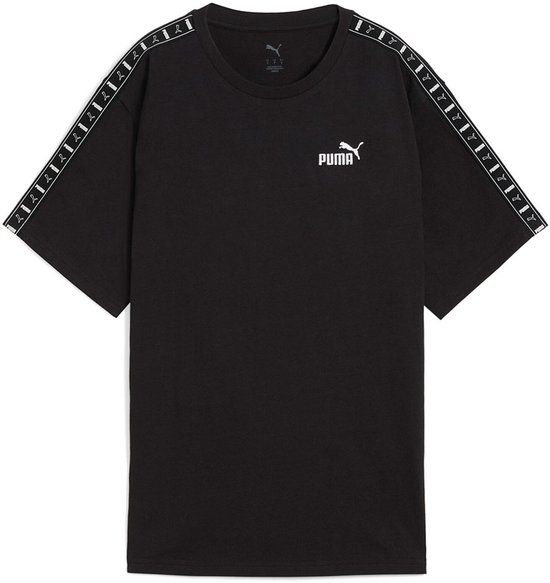 Puma Ess Tape Relaxed T-shirt Dames Zwart L