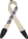 Levy's Leathers MC8LCD-001 Lucid Dream katoenen band met Navy Suede uiteinden, 2-inch