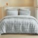 Fleece linge de lit, 260x240 cm, 3 pièces, collection hiver, gris