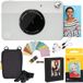 KODAK Printomatic instant camera (grijs) pakket + zinkpapier (20 vellen) etui + fotoalbum + ophangframe + comfortabele halsband