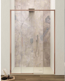 Lacus Schuifdeur Torcello Tweedelig Helder Glas 100x200 cm Rose Goud