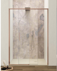 Lacus Schuifdeur Torcello Tweedelig Helder Glas 100x200 cm Rose Goud