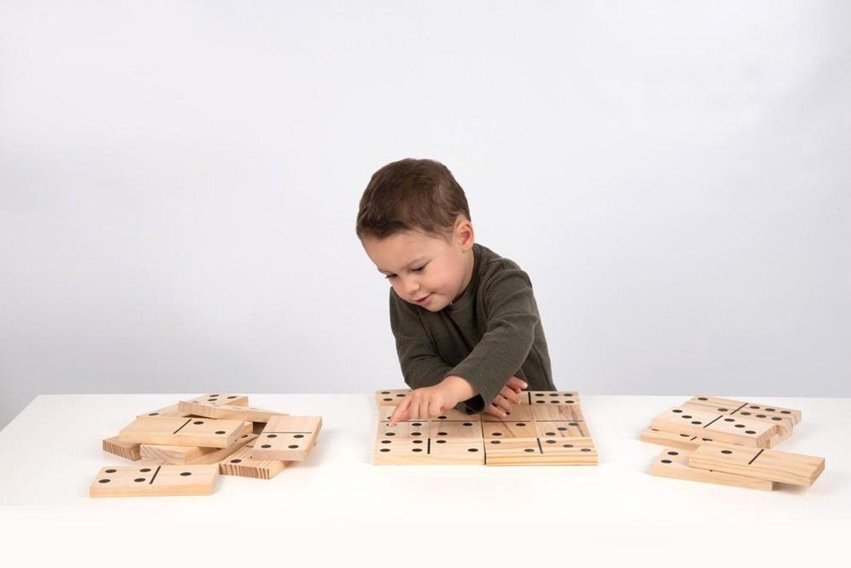 TickIT Wooden Dominoes 7.5X15X1.5Cm