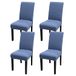 JQinHome 4 Stks Eetkamerstoel Slipcover