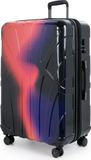 suitline Grote lichte harde koffer met uitbreiding voor werkbagage, inhoud 110 l, 4 dubbele wielen, XL-koffer, TSA, harde schaal, glanzend, neonrood, 76 cm