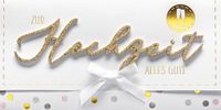 Bruiloftskaart Lettering Surprise - Voor bruiloftskaart alles goed - 11 x 22 cm