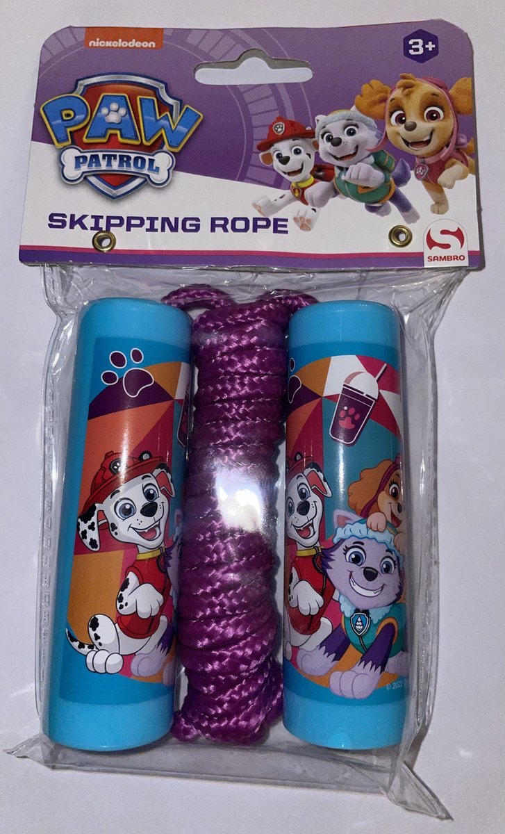 Sambro Paw Patrol Skye en Everest Springtouw -Blauw met roze