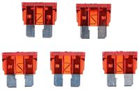 SIXTOL MECHANIC Voetenset, 10 A, set platte zekeringen voor auto's, 100 x standaard zekeringen, voor auto, camper, motorfiets