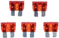 SIXTOL MECHANIC Voetenset, 10 A, set platte zekeringen voor auto's, 100 x standaard zekeringen, voor auto, camper, motorfiets