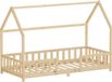 ML-Design Kinderbed Montessori 90x200 cm Huisbed Grenenhout Natuurlijk