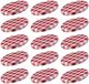 Westmark Schroefdeksels voor Weckpotten - Ø 66 mm - Rood/Wit Geruit - 15 Stuks