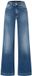 MAC RICH PALAZZO Dames Broek W44 x L32 Navy Heavy Wash