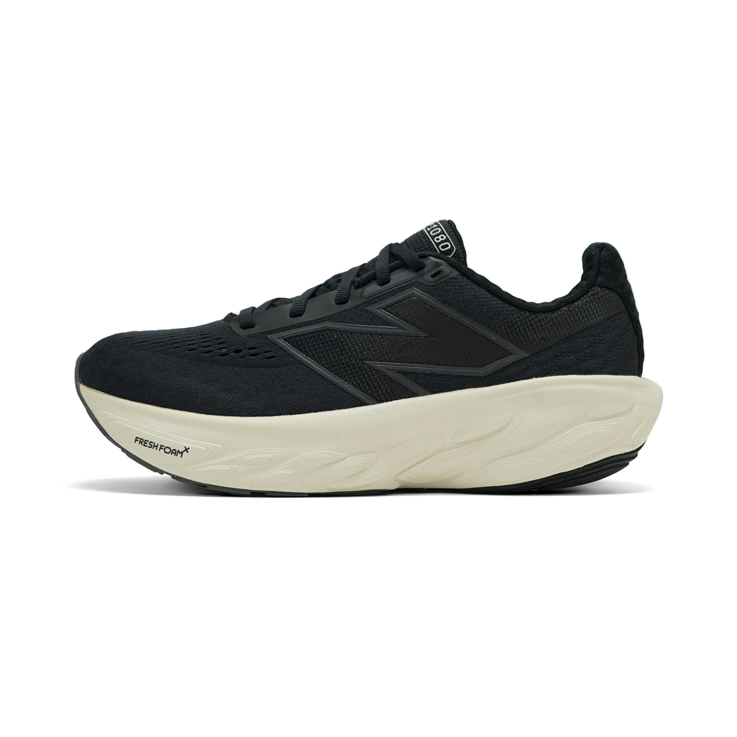 New Balance Women's Fresh Foam X 1080 V14 Running Shoe, Black/Phantom/Sea Salt, 5 M