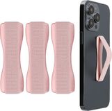 kwmobile Vingerhouder voor Smartphone - Set van 3 - Roségoud