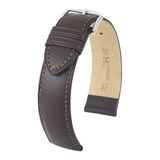 Hirsch Strap Kent M/L 01002110-2-14 (Bandbreedte: 14 mm) Bruin Leer Unisex Volwassenen