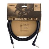 D'Addario Classic Series Gitaarkabel 10 ft, Straight/Right Angle