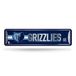 Rico Industries NBA Memphis Grizzlies metalen straatbord (10,2 cm x 38,1 cm) - geweldig voor thuis, slaapkamer, man grot decor