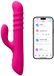 Lovense Velvo Rabbit Vibrator, Bluetooth Control, Free App, Silicone, Pink