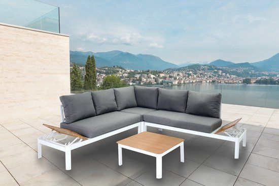Intergard Aluminium loungeset Lotus Groen 5-persoons