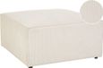 Beliani LEMVIG Ottomaan - Beige - Corduroy - Vierkant - Design