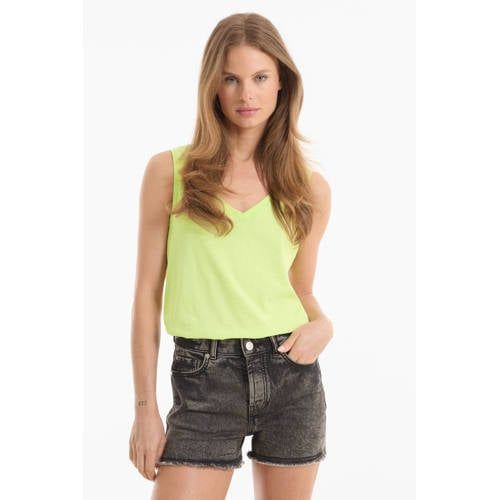 Anytime denim short grijs