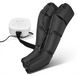 Appareil de massage à air pour jambes - Chaussettes de compression - 4 chambres - Massage des pieds et des mollets - Thérapie par compression - Noir