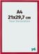 yd. Cadre photo A4 21x29,7 cm MDF Rouge Bologna