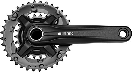 Shimano FC-MT210-B Zwengel 36/22 tanden 2x9 -speed zwart Pedaalarmlengte 170mm