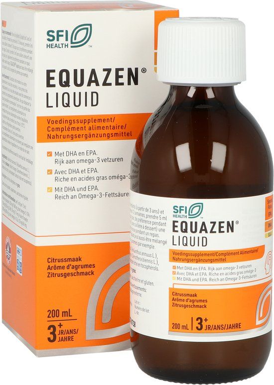 Equazen Equazen liquid citrus omega 3- & 6-vetzuren 200 Milliliter