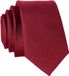 Merkloos Handgemaakte Slimme Stropdas voor Heren 5 cm Rood Effen Polyester