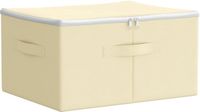 vidaXL Opbergbox Nonwoven Stof 43 x 34 x 23 cm 33,6 L Crèmekleurig